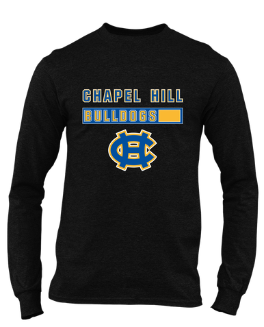 Chapel Hill Bulldogs Mascot #7 Men's LS T-Shirt