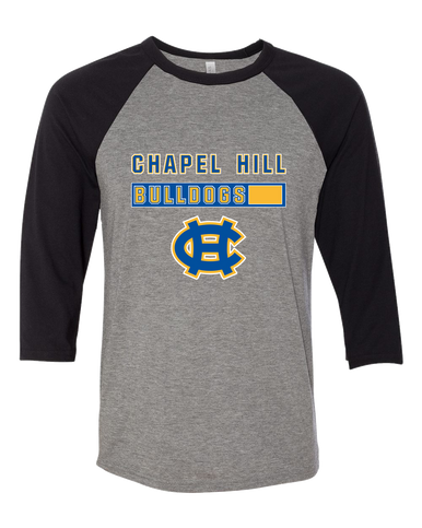 Chapel Hill Bulldogs Mascot #7 Women's Baseball T-Shirt