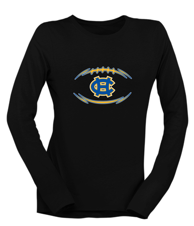 Chapel Hill Bulldogs Football #3 Women's LS T-Shirt