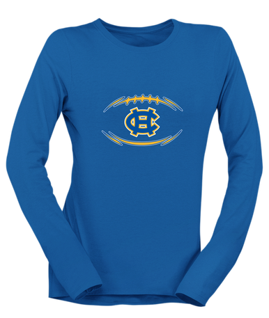 Chapel Hill Bulldogs Football #3 Women's Premium LS T-Shirt