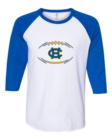 Chapel Hill Bulldogs Football #3 Women's Baseball T-Shirt
