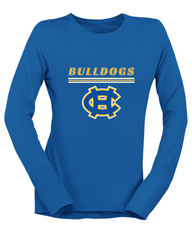 Chapel Hill Bulldogs Mascot #8 Women's LS T-Shirt