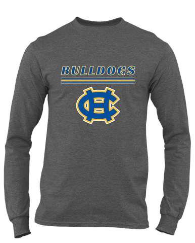 Chapel Hill Bulldogs Mascot #8 Men's LS T-Shirt
