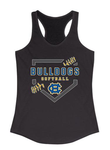 Chapel Hill Bulldogs Softball #2 Women's Tank Top