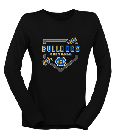 Chapel Hill Bulldogs Softball #2 Women's Premium LS T-Shirt