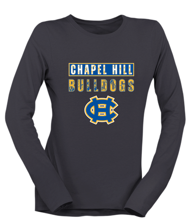 Chapel Hill Bulldogs Mascot #9 Women's Premium LS T-Shirt