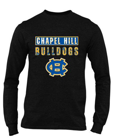 Chapel Hill Bulldogs Mascot #9 Men's LS T-Shirt