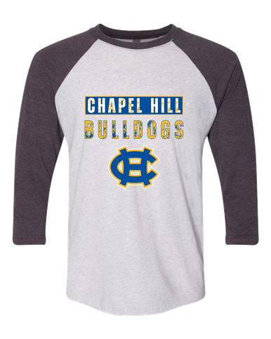 Chapel Hill Bulldogs Mascot #9 Women's Baseball T-Shirt