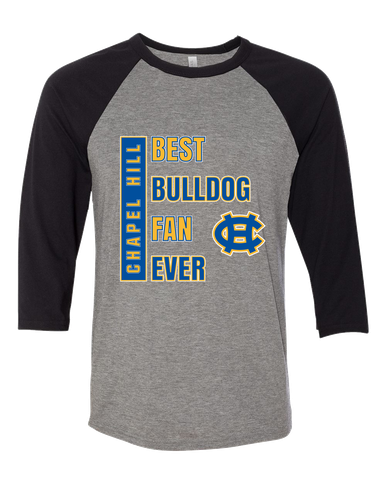 Chapel Hill Bulldogs Best Bulldog Fan Women's Baseball T-Shirt