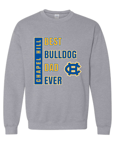 Chapel Hill Bulldogs Best Bulldog Dad Men's Sweatshirt