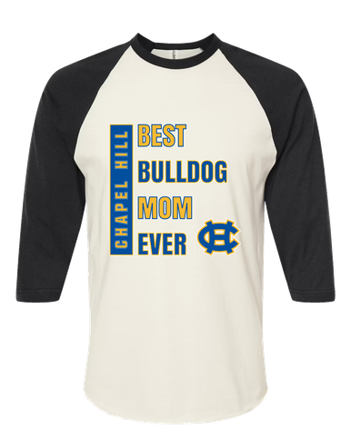 Chapel Hill Bulldogs Best Bulldog Mom Women's Baseball T-Shirt