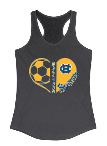 Chapel Hill Bulldogs Heart Soccer Women's Tank Top