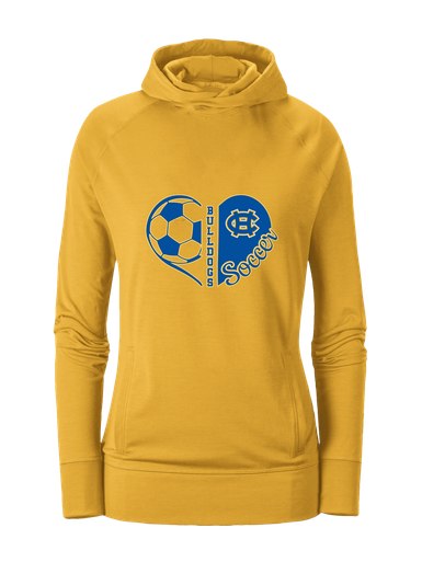 Chapel Hill Bulldogs Heart Soccer Women's Hoodie