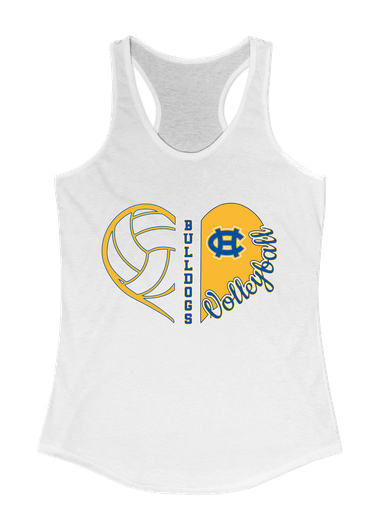 Chapel Hill Bulldogs Heart Volleyball Women's Tank Top
