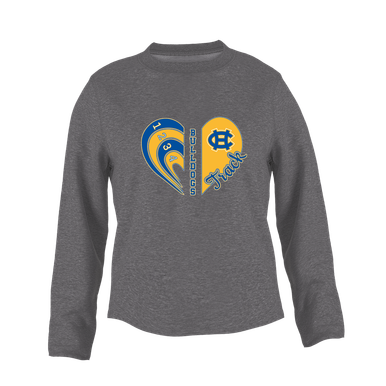 Chapel Hill Bulldogs Heart Track Women's Sweatshirt