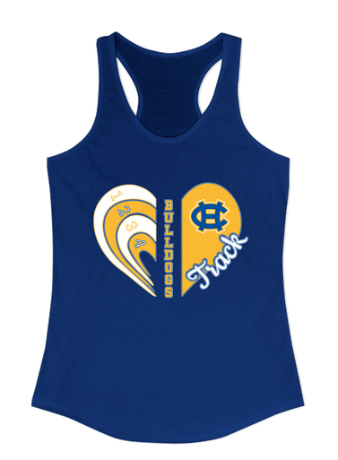 Chapel Hill Bulldogs Heart Track Women's Tank Top