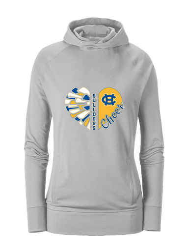 Chapel Hill Bulldogs Heart Cheer Women's Hoodie