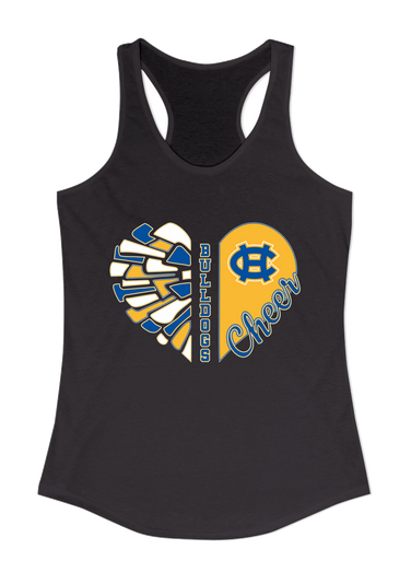 Chapel Hill Bulldogs Heart Cheer Women's Tank Top