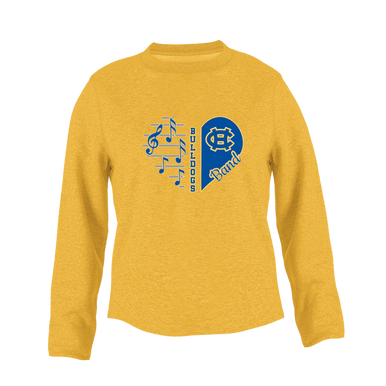 Chapel Hill Bulldogs Heart Band Women's Sweatshirt