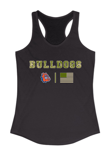 Nottingham Bulldogs Camo Flag Women's Tank Top