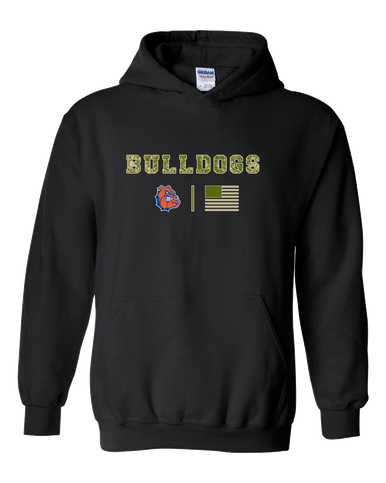 Nottingham Bulldogs Camo Flag Men's Hoodie