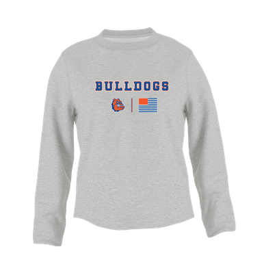 Nottingham Bulldogs Team Colors Flag Women's Sweatshirt