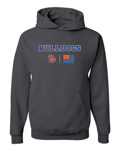 Nottingham Bulldogs Team Colors Flag Men's Premium Hoodie