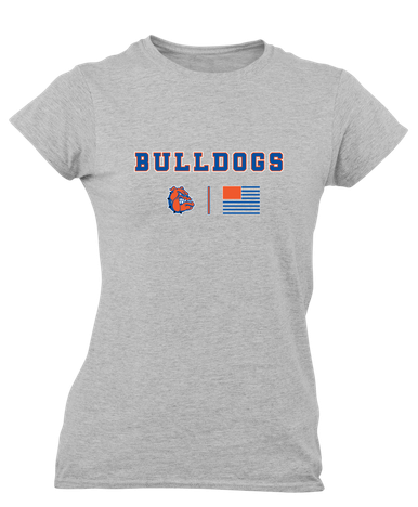 Nottingham Bulldogs Team Colors Flag Women's SS T-Shirt