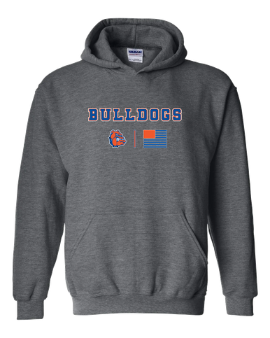 Nottingham Bulldogs Team Colors Flag Men's Hoodie