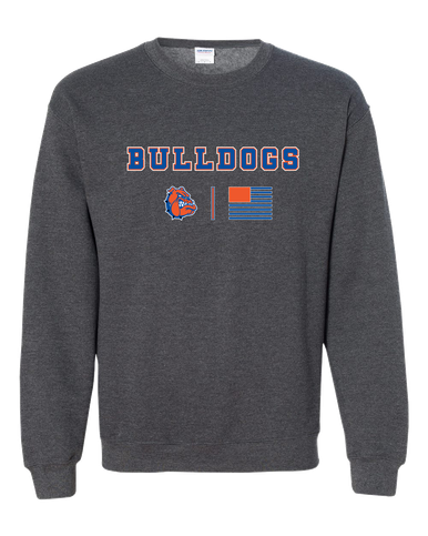 Nottingham Bulldogs Team Colors Flag Men's Sweatshirt