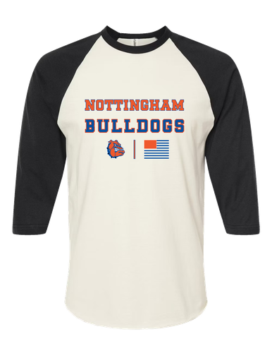 Nottingham Bulldogs Spirit Flag Women's Baseball T-Shirt