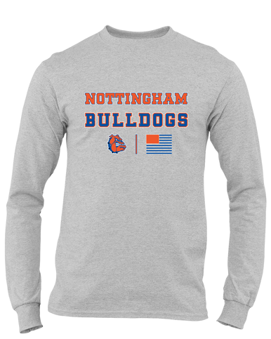 Nottingham Bulldogs Spirit Flag Men's LS T-Shirt