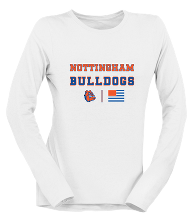 Nottingham Bulldogs Spirit Flag Women's Premium LS T-Shirt