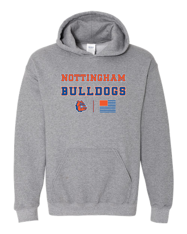 Nottingham Bulldogs Spirit Flag Men's Hoodie