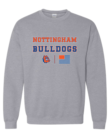 Nottingham Bulldogs Spirit Flag Men's Sweatshirt