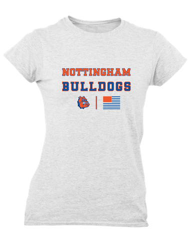 Nottingham Bulldogs Spirit Flag Women's Premium SS T-Shirt