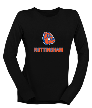 Nottingham Bulldogs Mascot #2 Women's LS T-Shirt