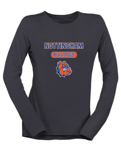 Nottingham Bulldogs Mascot #3 Women's LS T-Shirt
