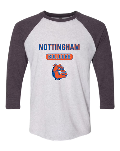 Nottingham Bulldogs Mascot #3 Women's Baseball T-Shirt