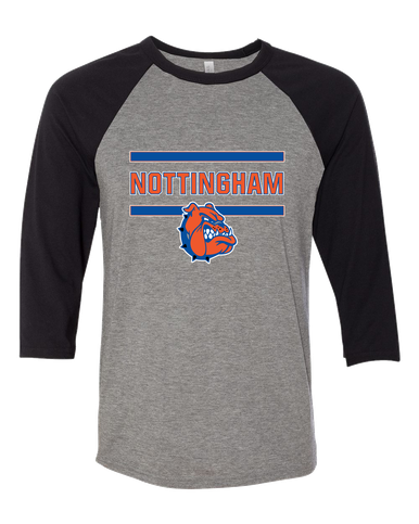 Nottingham Bulldogs Mascot #4 Men's Baseball T-Shirt