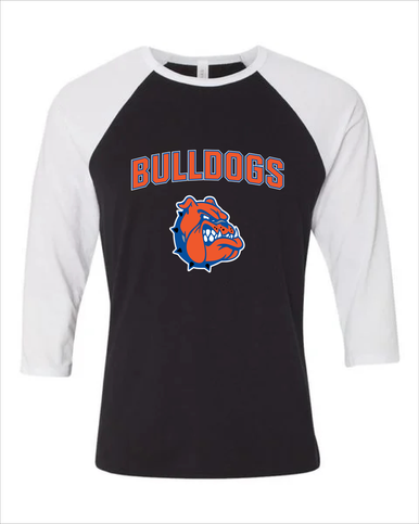 Nottingham Bulldogs Mascot #6 Women's Baseball T-Shirt