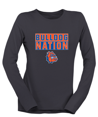 Nottingham Bulldogs Nation #1 Women's LS T-Shirt