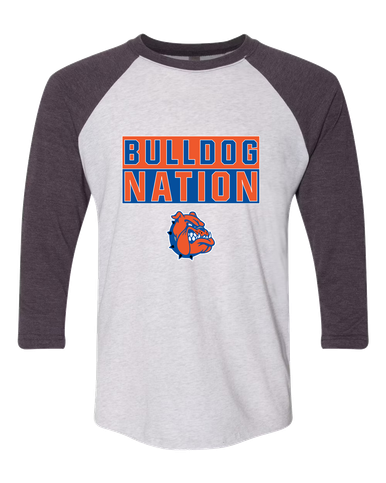 Nottingham Bulldogs Nation #1 Women's Baseball T-Shirt