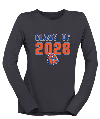 Nottingham Bulldogs Class of 2028 Women's LS T-Shirt