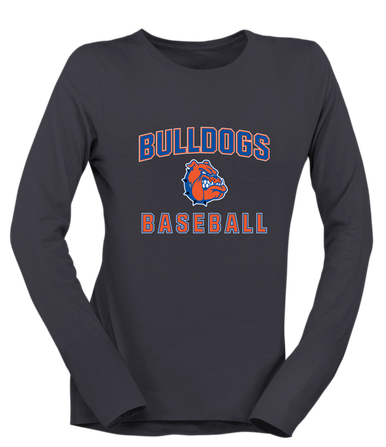 Nottingham Bulldogs Baseball #1 Women's Premium LS T-Shirt