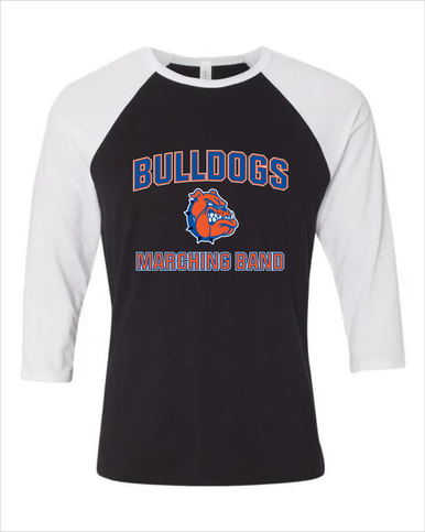 Nottingham Bulldogs Marching Band Men's Baseball T-Shirt