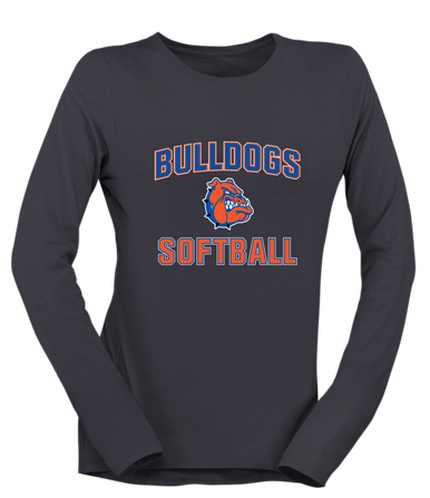 Nottingham Bulldogs Softball #1 Women's Premium LS T-Shirt