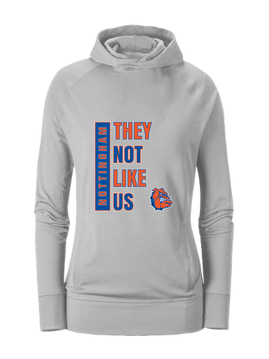 Nottingham Bulldogs They Not Like Us #1 Women's Hoodie