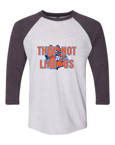 Nottingham Bulldogs They Not Like Us #2 Women's Baseball T-Shirt