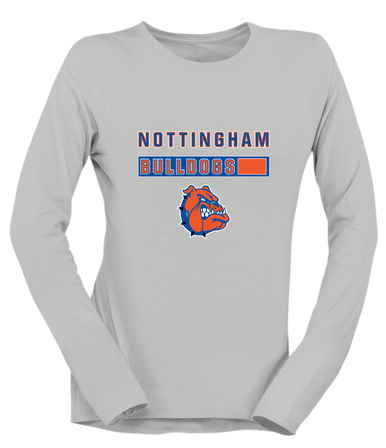 Nottingham Bulldogs Mascot #7 Women's Premium LS T-Shirt